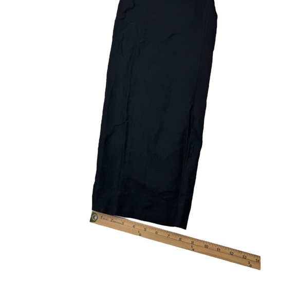 Madewell Linen Blend Pull On High Rise Straight Pants Black Size S - Picture 11 of 11